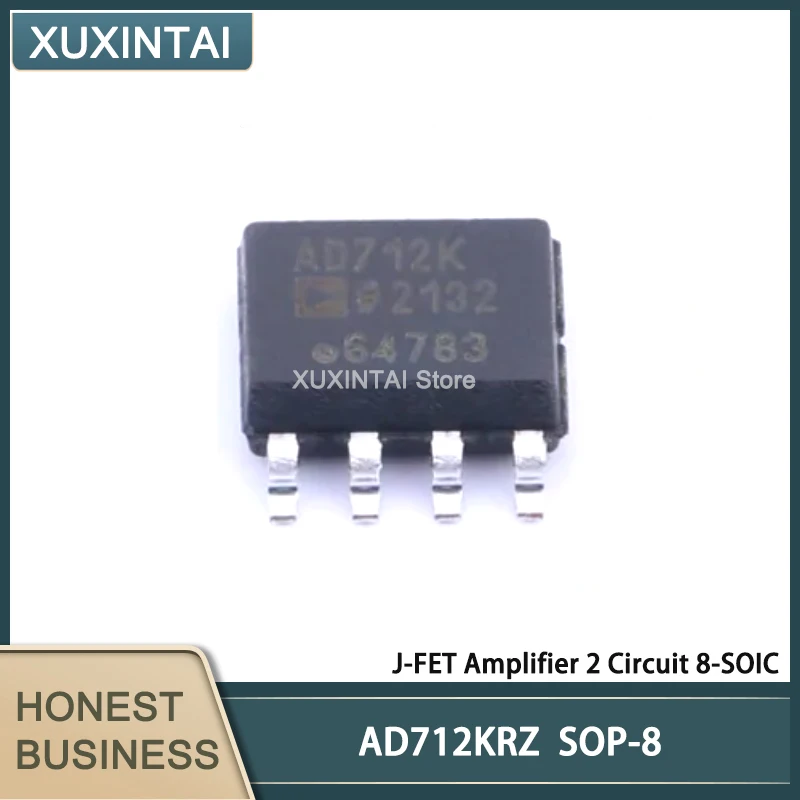 5Pcs/Lot   New Original  AD712KRZ AD712  J-FET Amplifier 2 Circuit 8-SOIC