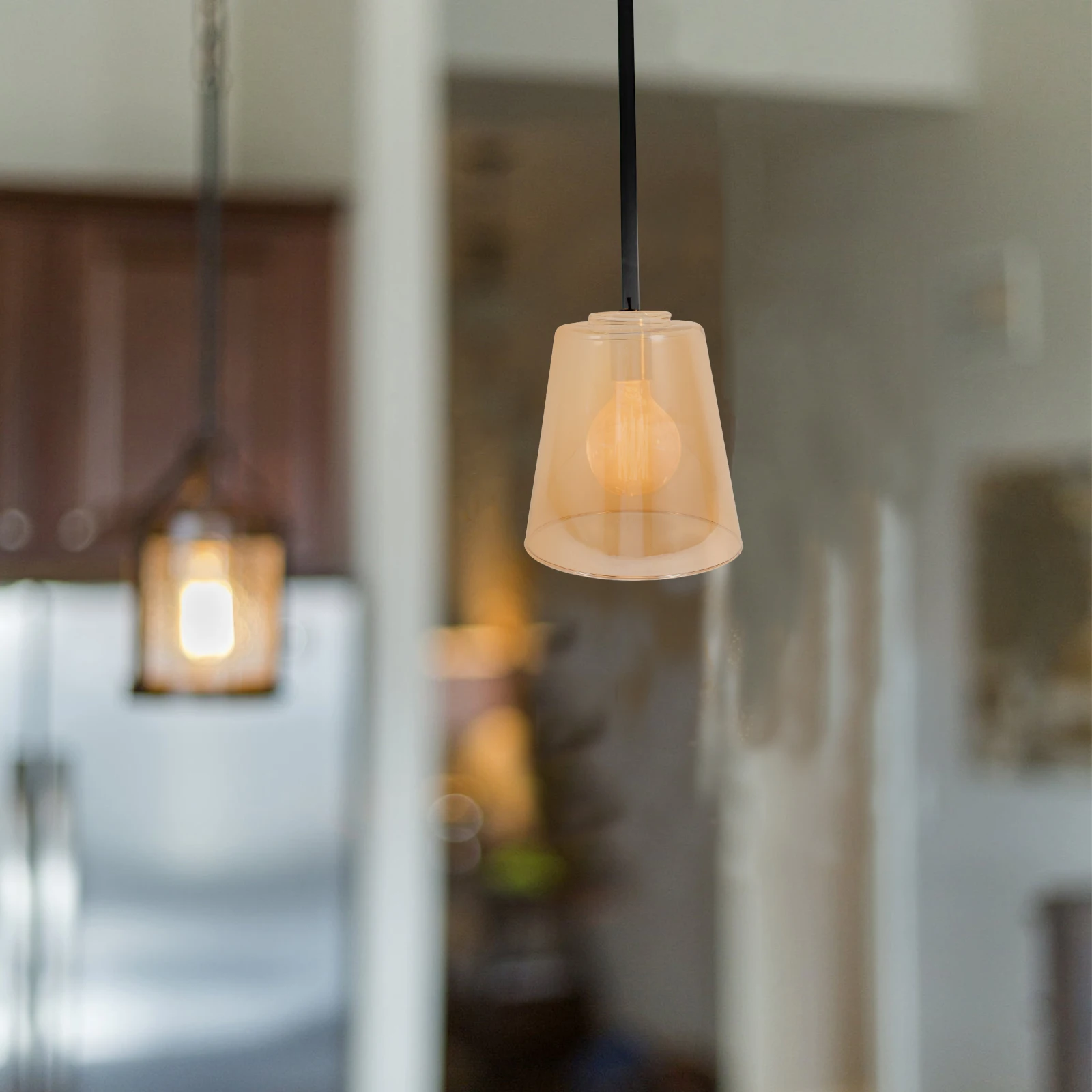 

Replacement Glass Lampshade for E27 Fixture 1.65 Inch Hole Diameter Suitable Table Lamp Pendant Light Wall Lamp Heat Resistant