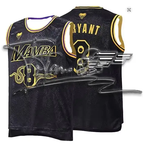 2026 Nueva camiseta de baloncesto de gran tamaño para hombres Kobe 24 Bryant Jersey deportivo para mujeres de piel de serpiente Mamba High Street Hip Hop ropa deportiva caliente