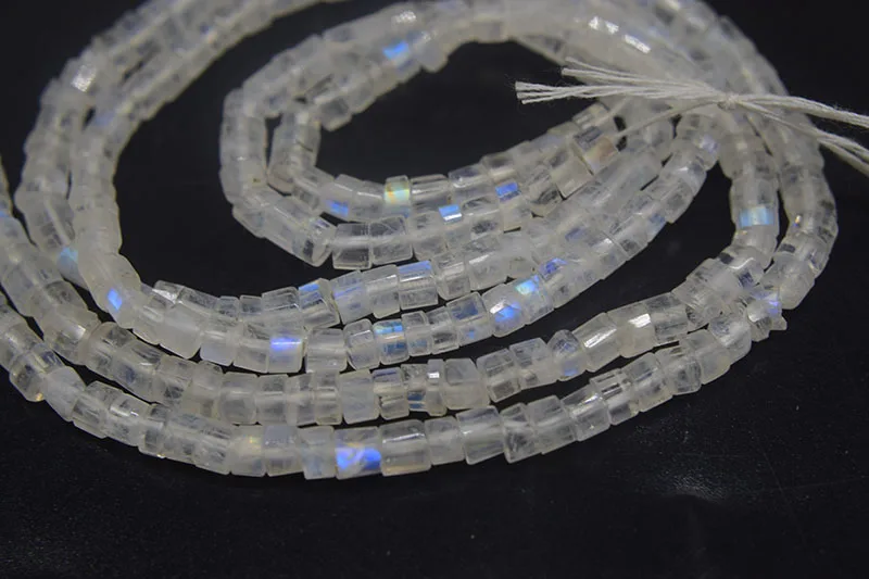 loose beads MOONSTONE Roundellle faceted 4mm 36cm for DIY jewelry making   FPPJ wholesale  nature gemstone