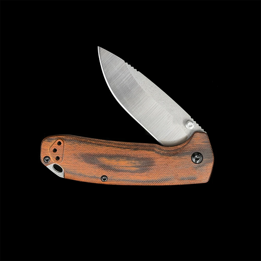 BM15031-2 Hunt North Fork CPM-S30V Wood Handle Folding Knife view 4