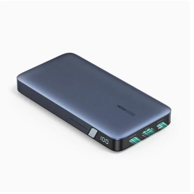 

Портативное зарядное устройство емкостью 145 Вт, 25000 мАч, USB C, 3-портовый аккумулятор PD3.0, цифровой дисплей, 65 Вт, быстрая перезарядка