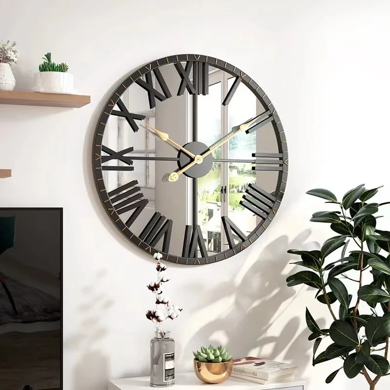Elegant Metal Wall Clocks Mirror Digital Nordic Unique Clock Luxury Silent Clocks Wall Modern Minimalist Watches Stylish