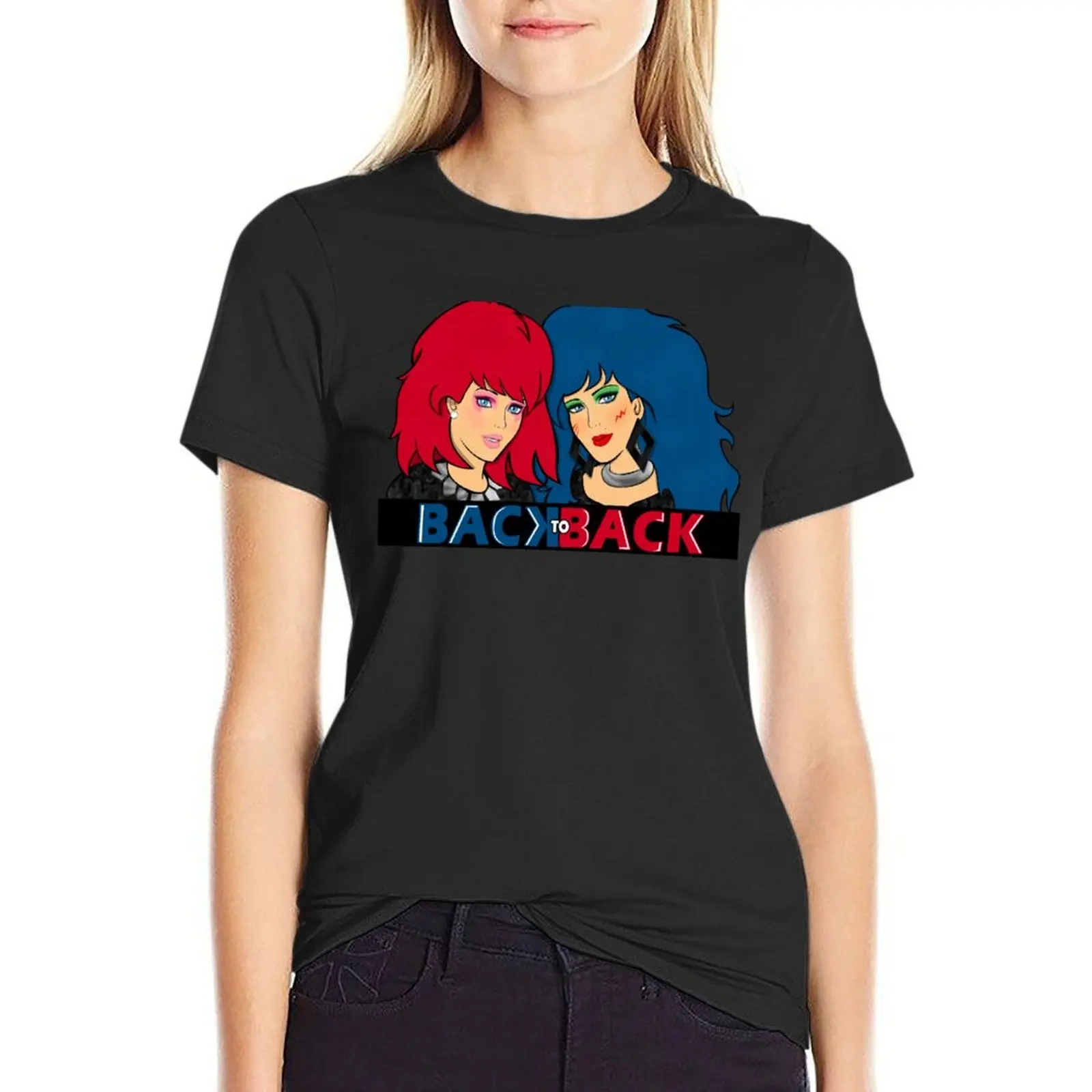 Kimber and Stormer - Back to Back T-Shirt summer tops lady clothes Blouse female t shirts for Womens