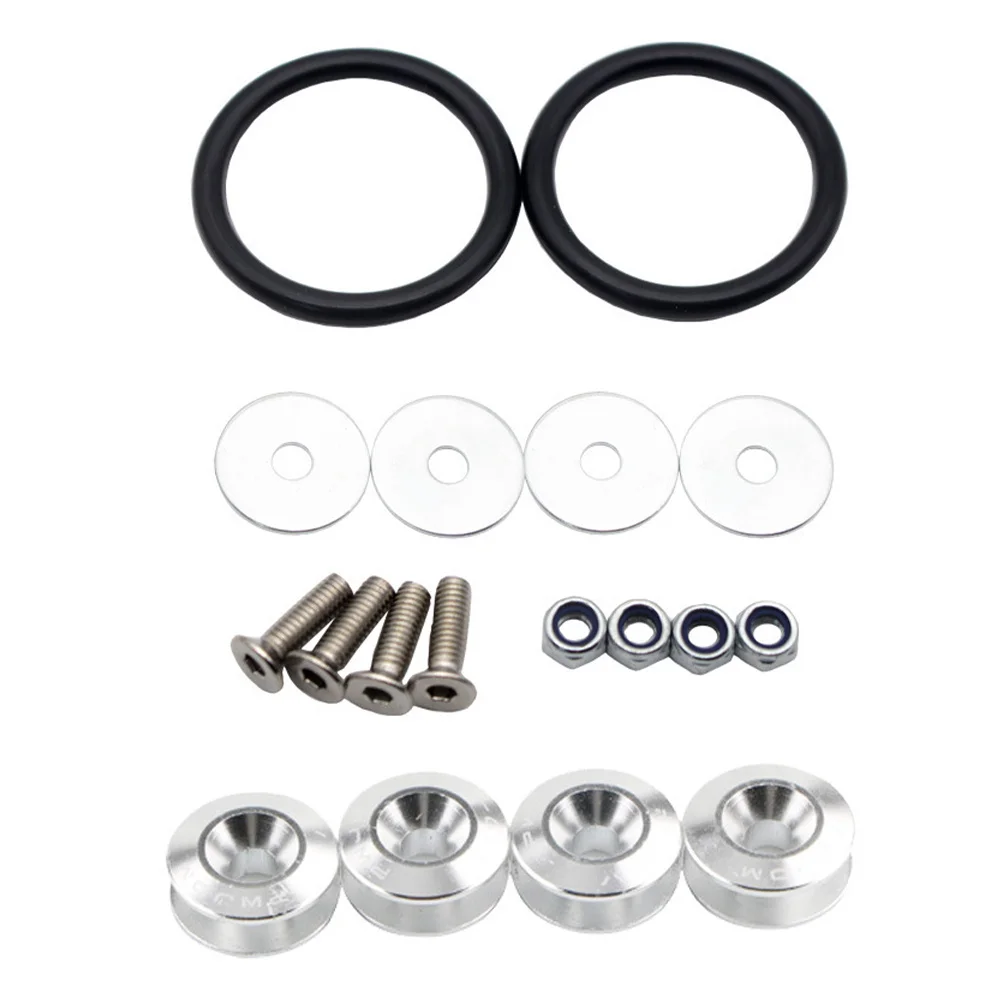 

Bumper Fixing Buckle Parts Auto Body Fastener Screw Car Accessories Silver Automotive Supply