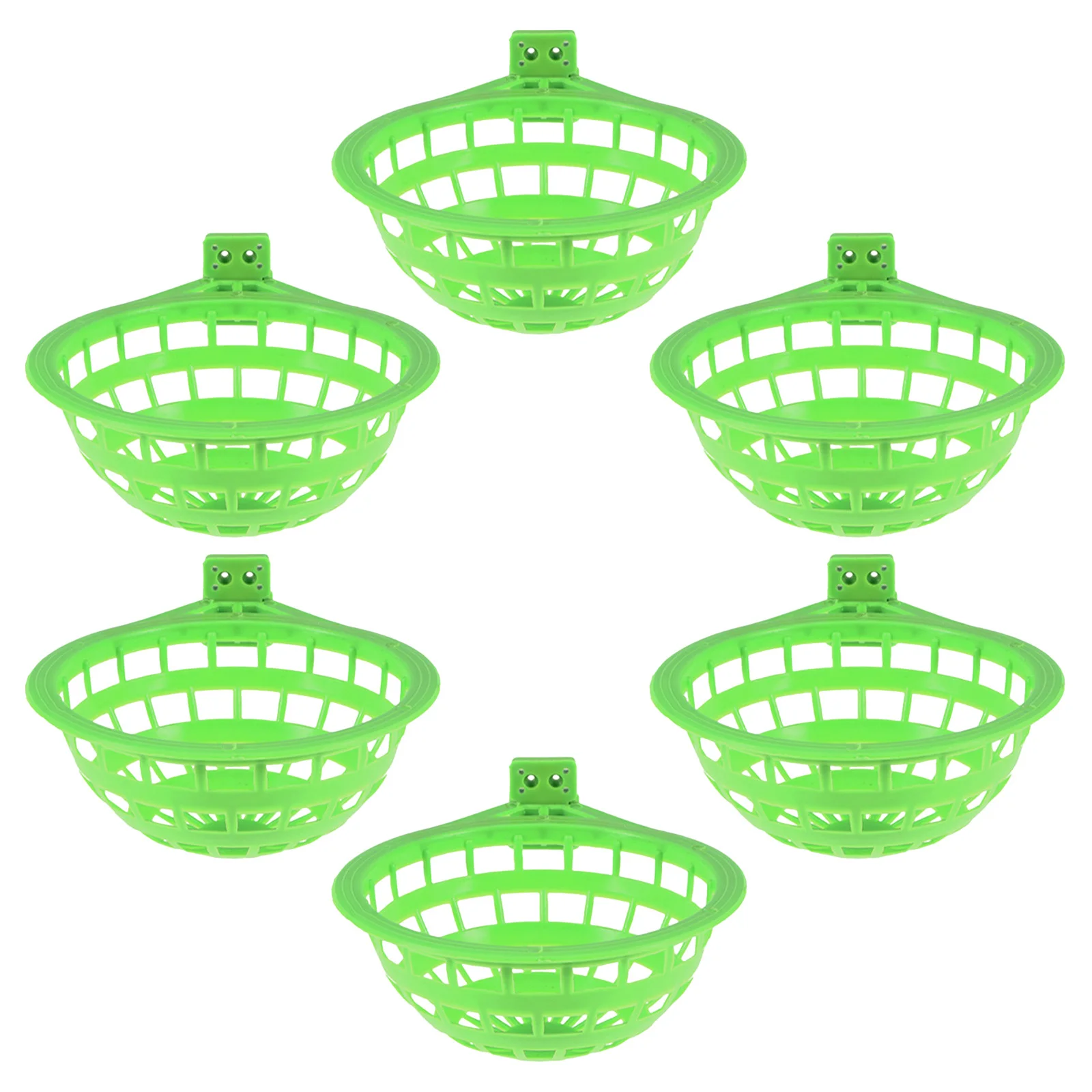 

6Pcs Hanging Bird Nest Basin Sturdy Plastic Nest for Parrot Canary Finch Cockatiel Breeding Resting in Aviary Cage
