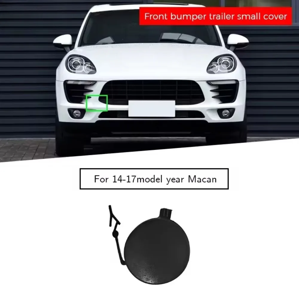 Front Bumper Tow Hook Cover 95B807156G2X Strong Sealing Impact Resistant Dustproof Tow Hook Eye  for Macan 95B 2014 To 2018