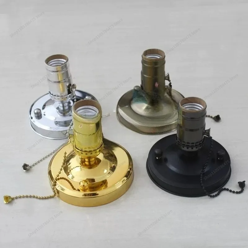 For E26/E27 Knob Cafe Bar Single Retro Screw Lamp Holder Lamp DIY Accessories