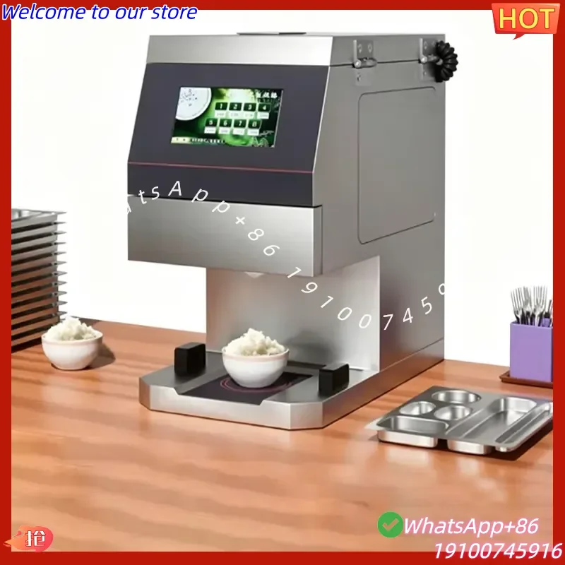 CE Certificate QDMECH Intelligent 10-30kg Desktop Automatic Cooked Rice Divider Commercial Rice Dispenser Machine