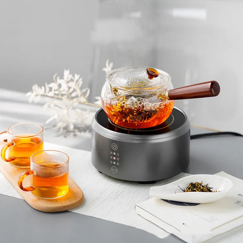 Mini Portable Water Boiler Auto Keep Warm 1200W Electric Ceramic Stove Coffee Brewing Base Heater 3 Gear Adjust Home Tea Maker