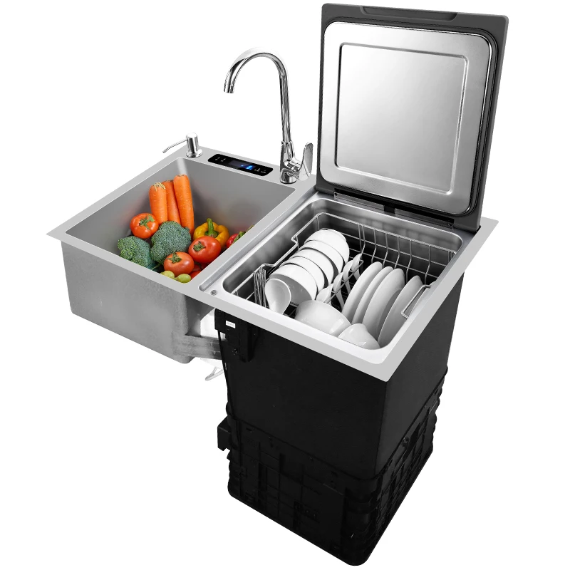 

Sink dishwasher integrated, embedded kitchen integrated 8 sets of automatic household ultrasonic washing fruits and vegetables