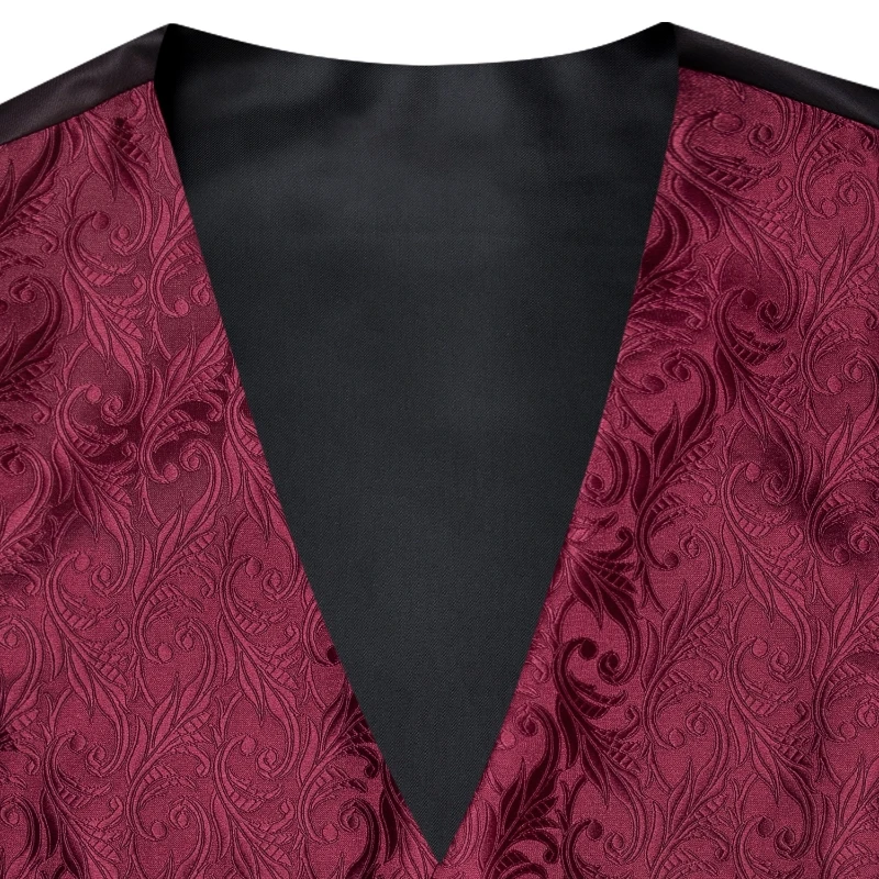 VerveRow Men Burgundy Floral J - đánh giá và giá Men Formal Wear With Tie