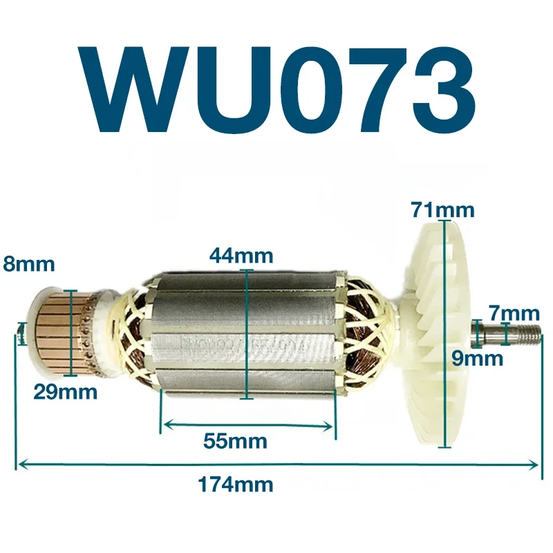 

AC220-240V Armature for Worx WU073 Skylark Machine Rotor Armature Anchor Replacement Accessories