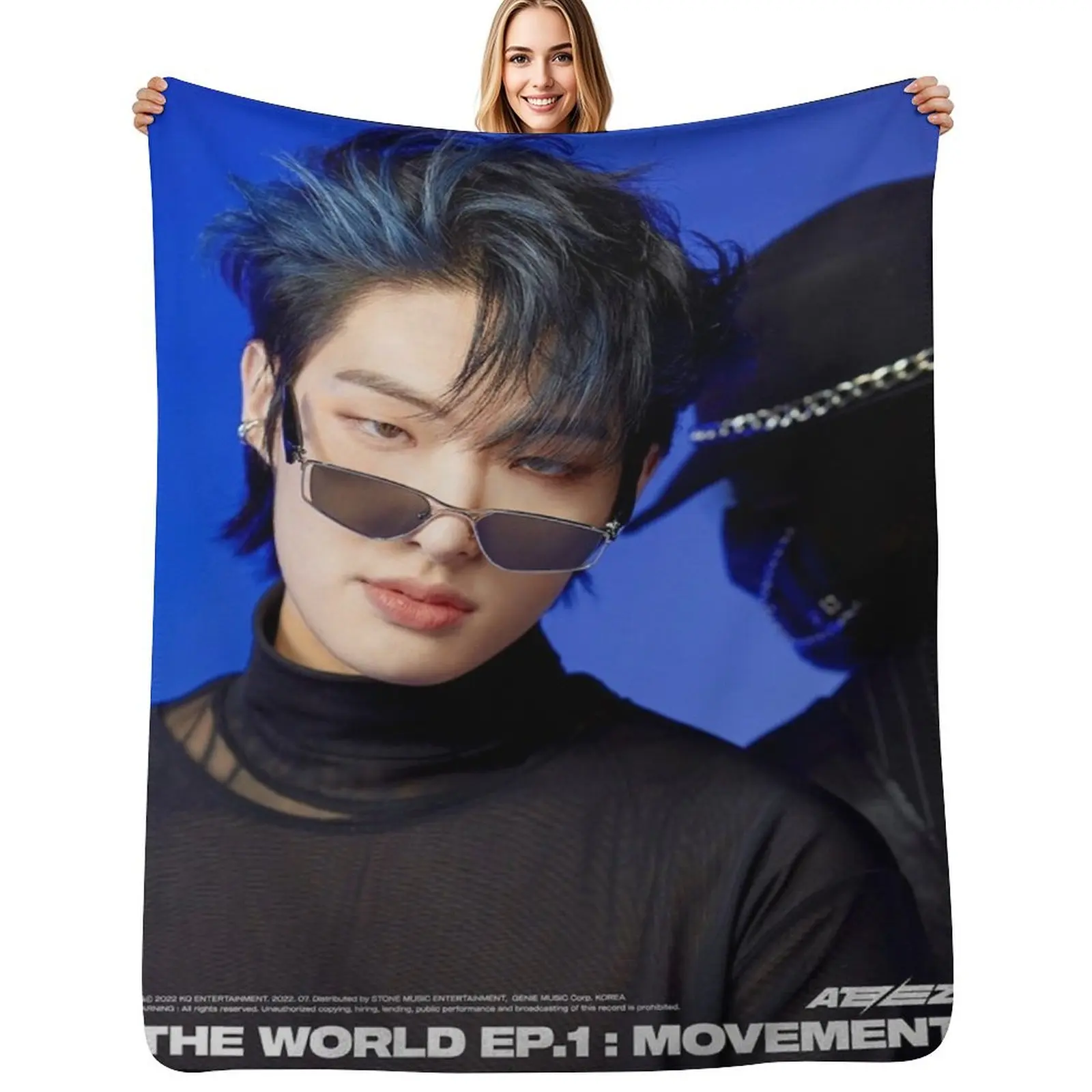 Mingi - Ateez Throw Blanket Winter beds Large Luxury Thicken Bed covers Extra Large Throw Decorative Sofa Blankets