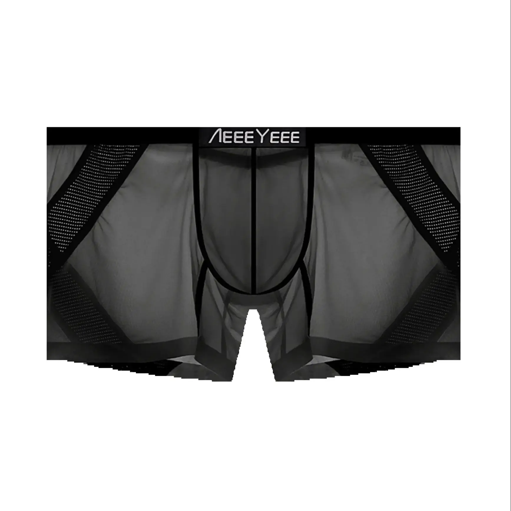 

Hot men's Underwear boxer ultra-thin transparent ice silk low waisted youth fully transparent traceless pant Sport pants A716