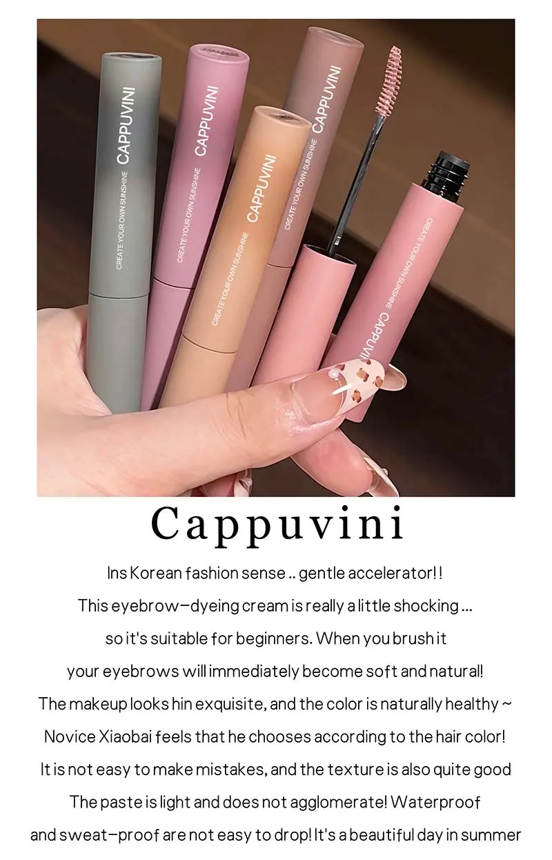 3D Augenbrauen-Färbecreme Langanhaltende Rosa-Braune Farbe Augenbrauen-Mascara Schweißfeste Wild Brow Enhancer Creme Make-up Kosmetik – Detail 2
