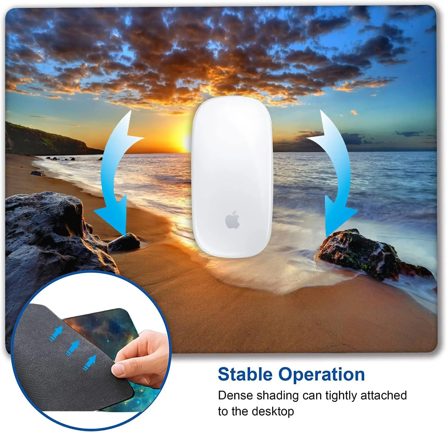 Beach Sunset Mouse pad Customized Mousepad Non-Slip Rubber Base Mouse Pads for Computers Laptop Office Accessories Mouse pad