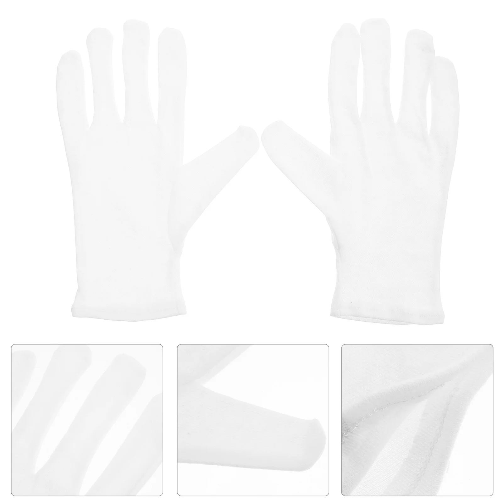 قطعتان من قفازات العمل لحماية العمل مقاس كبير، قفازات حديقة خارجية مريحة من القطن للعمل والسلامة شديدة التحمل