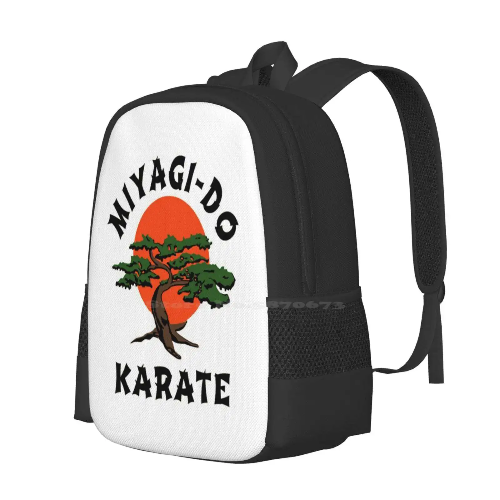 Bolsas escolares de viaje con diseño de patrón Miyagi Do para ordenador portátil, Miyagido Kai Pat Monta Mr Miyagi Karate Kid 2, película, cine, serie de Tv