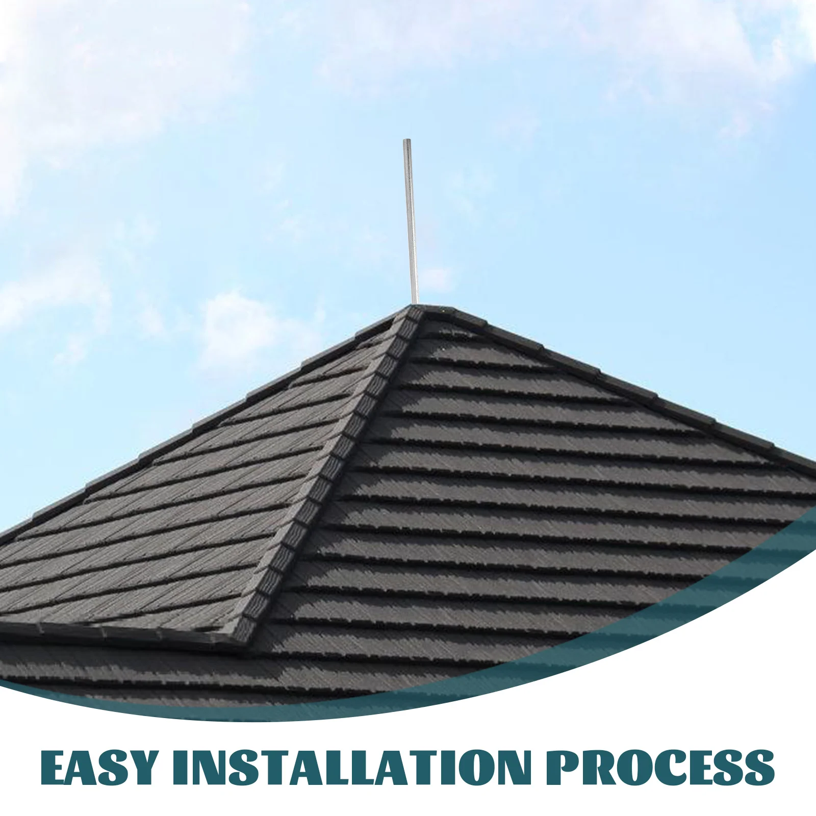 قضيب تأريض عالي التحمل، حصة معدنية مجلفنة مستقيمة للأنظمة الكهربائية لهوائي السياج في الهواء الطلق، موصلية فعالة #3