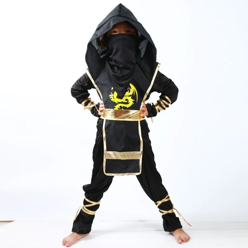 

Carnival Child Boys Ninja Deluxe Costume for Kids Kung Fu Outfit Halloween Boys Girls Cosplay Ideas Gifts Dress Up Party