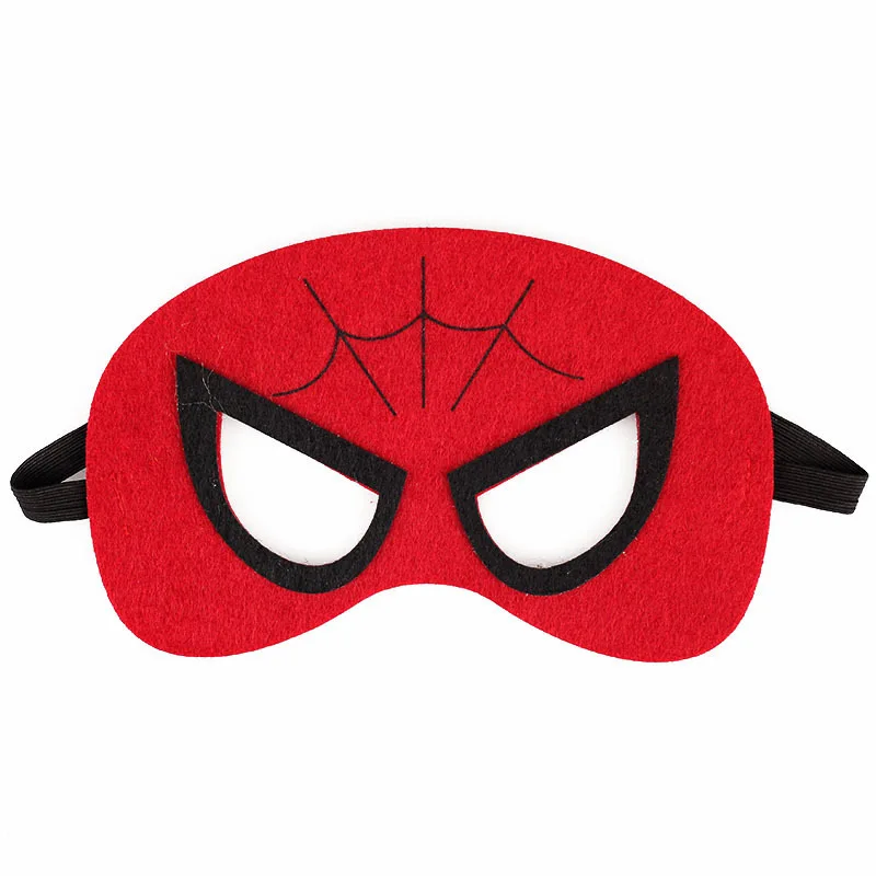 1pc/10pcs Kids The Avengers Felt Masks Set Spiderman Hulk Ironman Captain America Cosplay Eye Mask Halloween Party Dress Up Prop