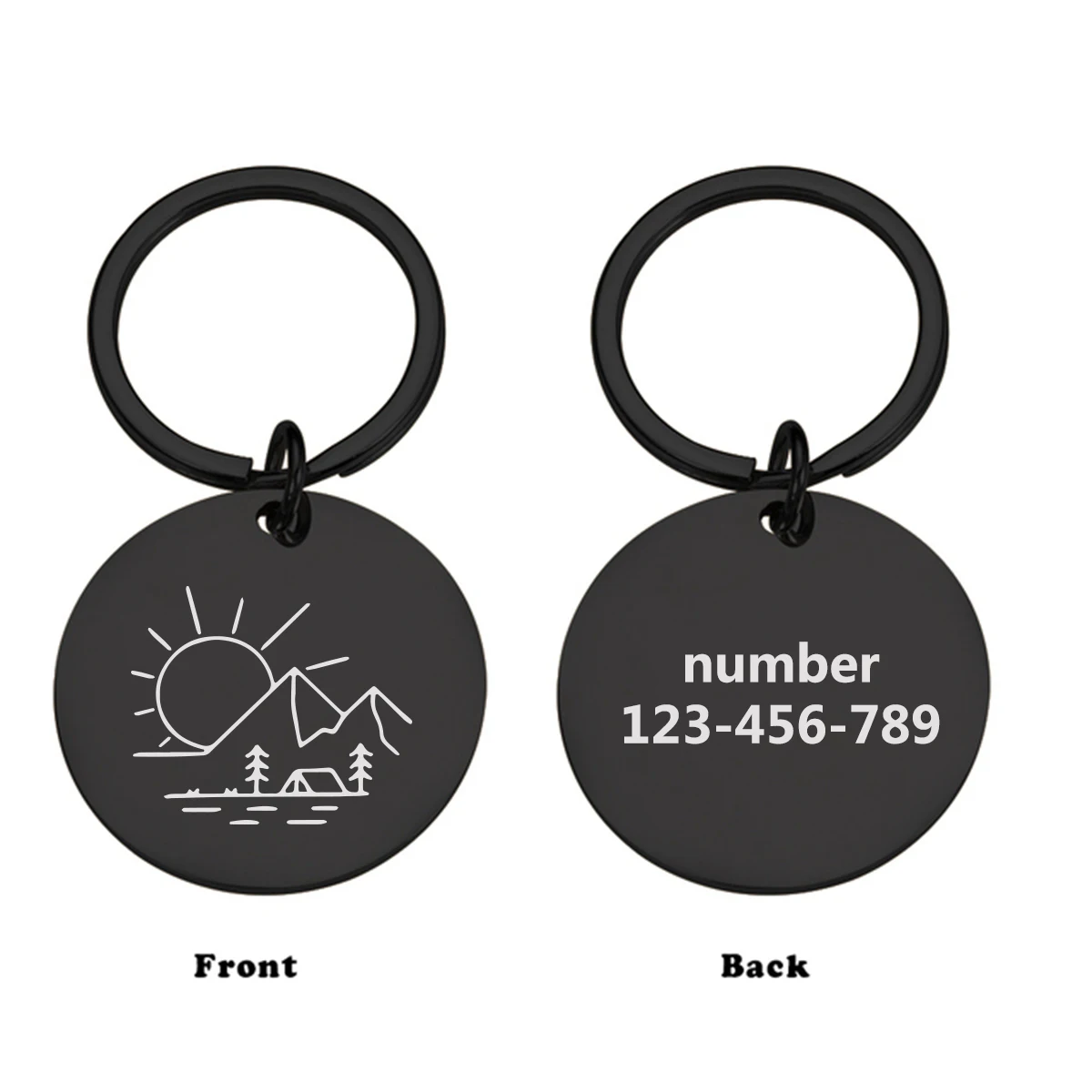 

1pc Colorful Personalizednumber Cat Dog ID Tag Name with Cute Symbols Personalized Stainless Steel Tag For Pets