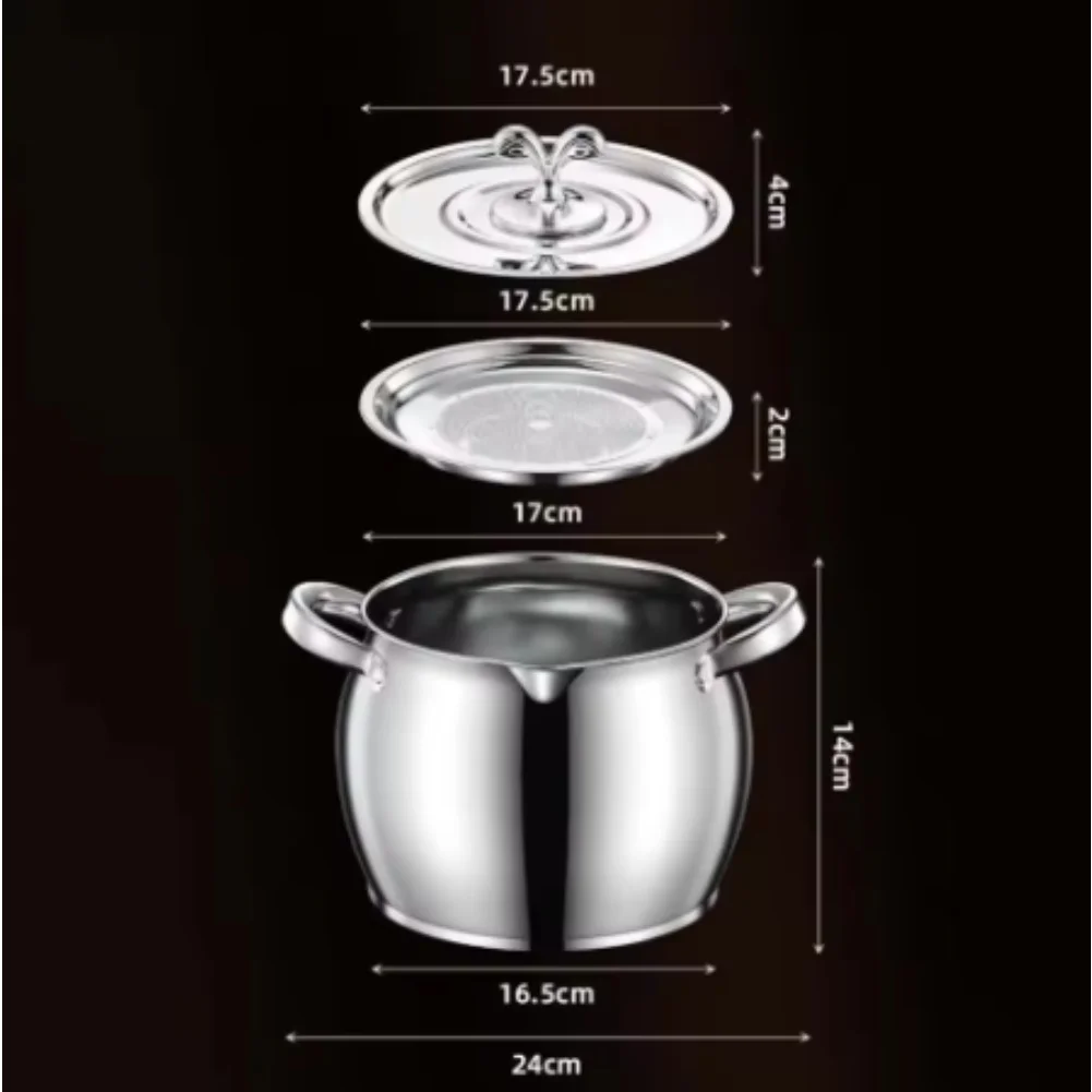Grease Separator Jar Oil Filter Pot For Oil Preservation Easy To Clean Dual Handles Commercial Grade For Kitchen Countertop view 5
