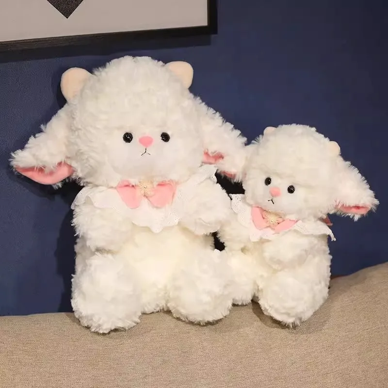 25cm 귀여운 만화 공주 양 봉제 인형 카와이 봉제 동물 인형 장난감 소녀 방 잠자는 베개 어린이 생일 선물