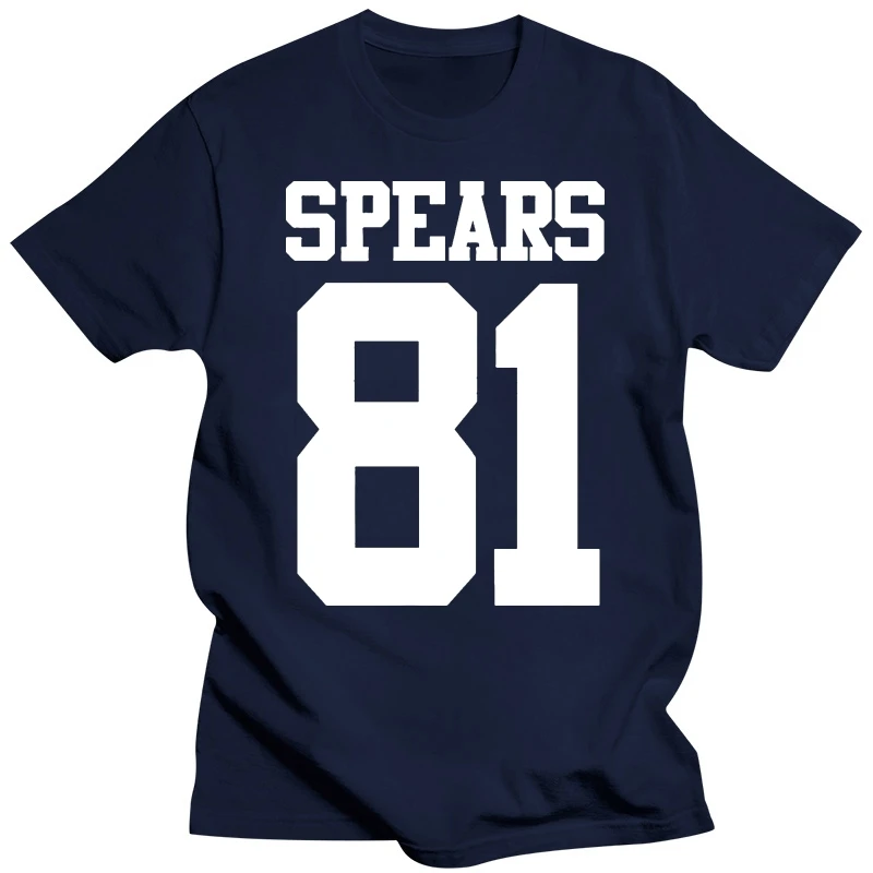 Britney Spears T Shirt Men SPEARS 81 Print 100 Cotton Tee Shirt Wholesale Male T-Shirt Basic Casual T Shirts Plus Size 5XL 6XL