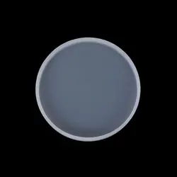 Transparent Fluid Arts Round Coaster Resin Casting Molds Silicone Epoxy Jewelry Pendant Agate Making Mould Tool DIY Accessories