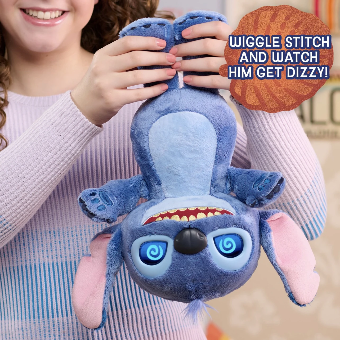 Muñeco de Peluche de Stitch de Disney, Emite Sonidos, Se Ilumina, Interactúa, Juguete de Peluche de Simulación Eléctrica, Regalo de Cumpleaños, Película, Anime, Periferia
