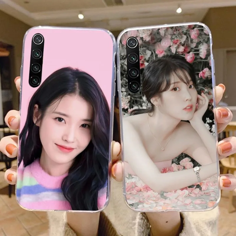 IU Lee JiEun Smart Phone Case for Xiaomi 13 Lite 12 11T 10 9 Redmi Note 12 11 10 10S Pro 9 9A 8 Clear Phone Cover Funda