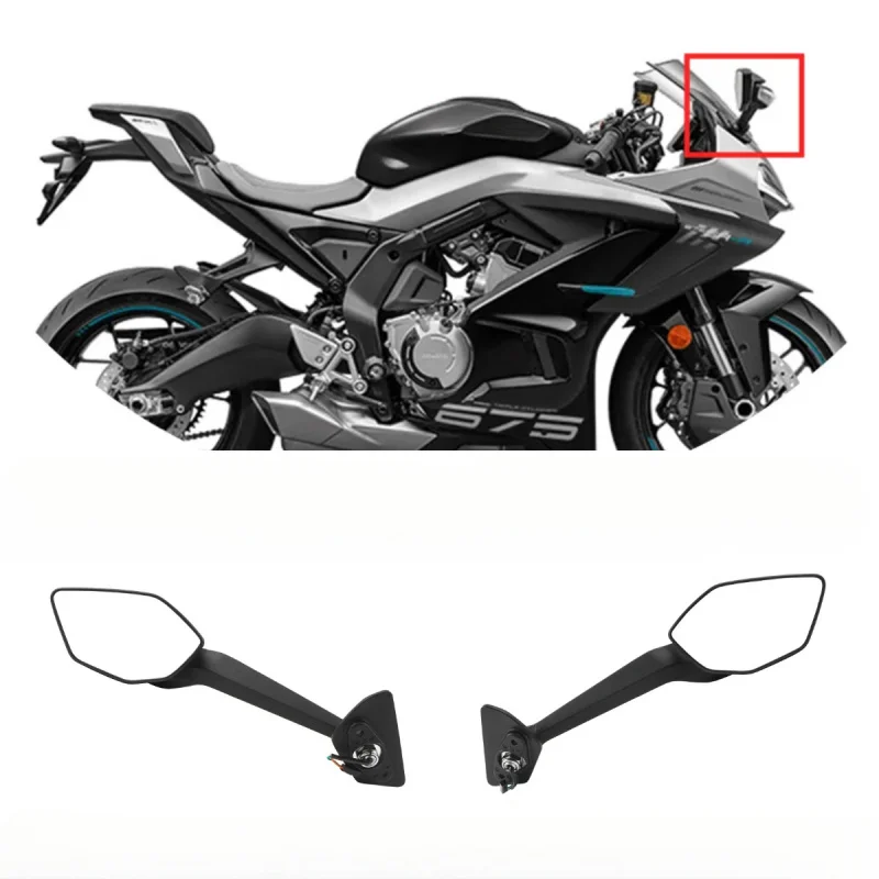 For CFMOTO 675SR-R Left And Right Rearview Mirror Reverse Mirror CF Moto 675 SR-R CF675 Motorcycle Rearview Mirror Original Part