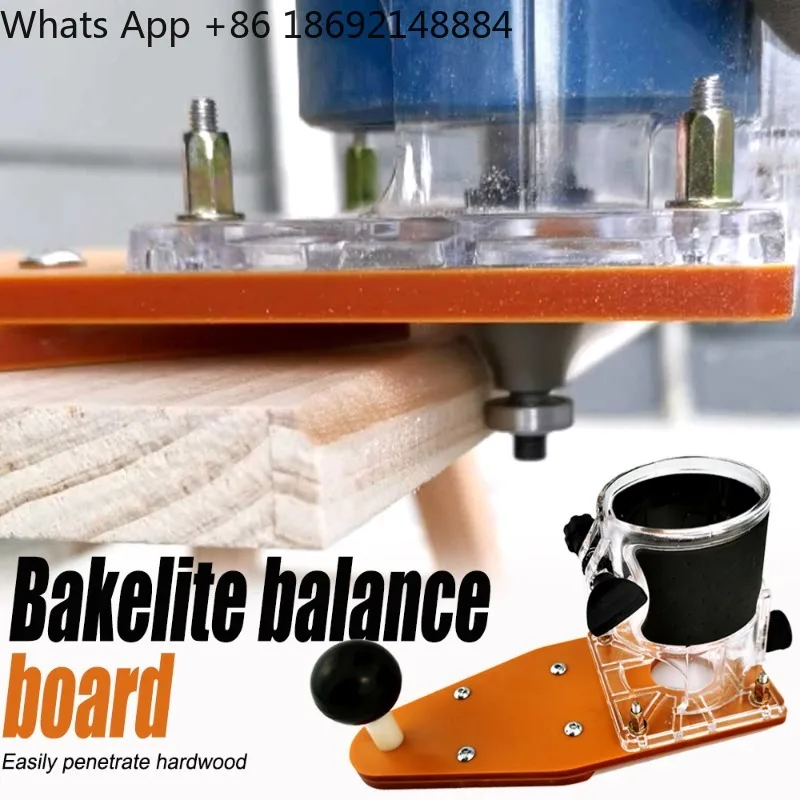Trimmer balance plate, flip plate, small gong machine baseplate slotted chamfer woodworking bakelite milling triangle plate