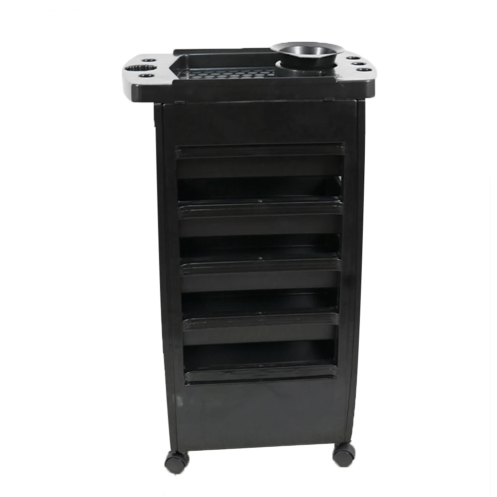 Professional Barbershop Salon Cart Trolley Large Capacity Hairdressing Trolley With Magnetism Splint Curling Iron Storage Shelf