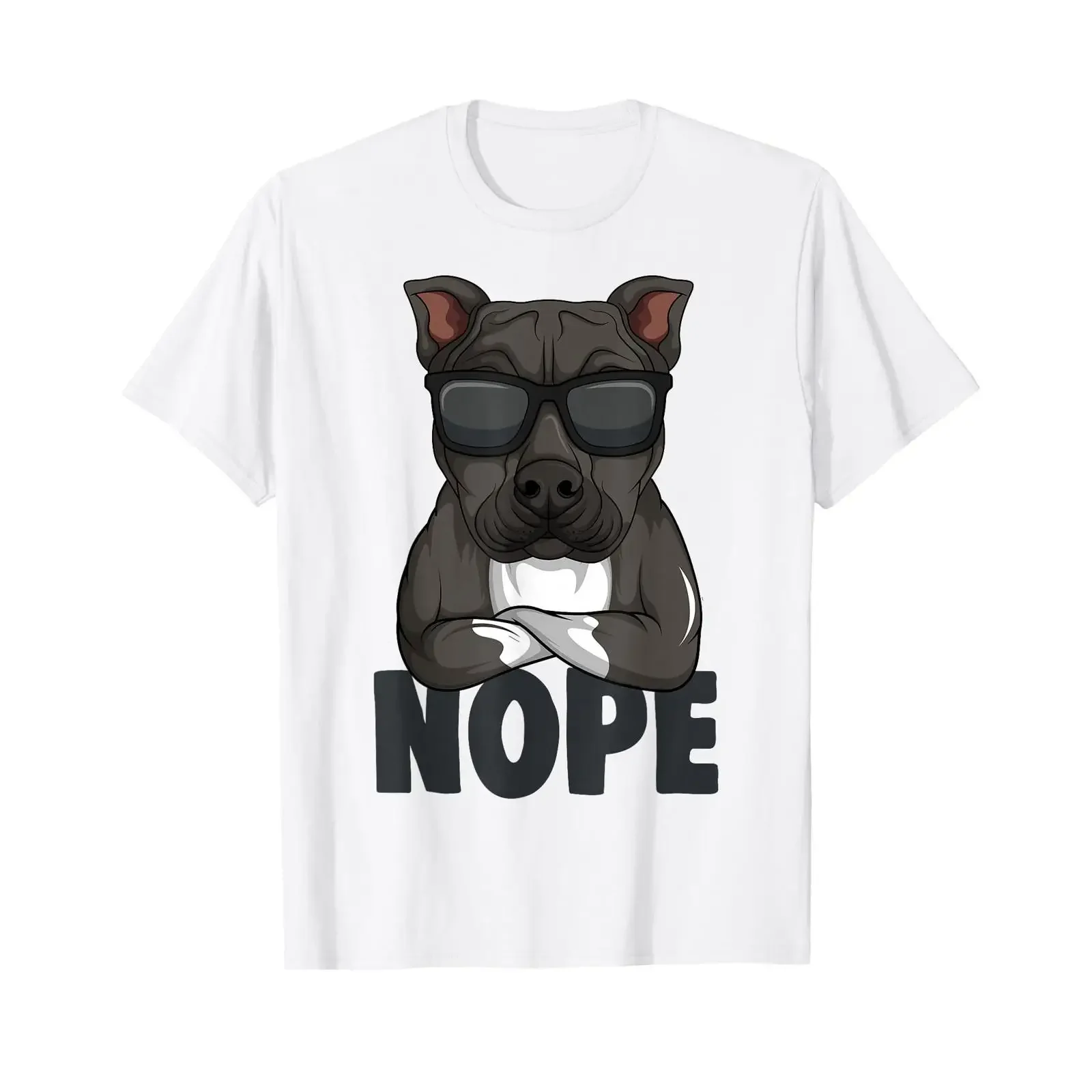 Staffordshire Bull Terrier Dog T Shirt White vintage Washed designer clothes streetwear Versatile Casual Stretched Stylish Soft