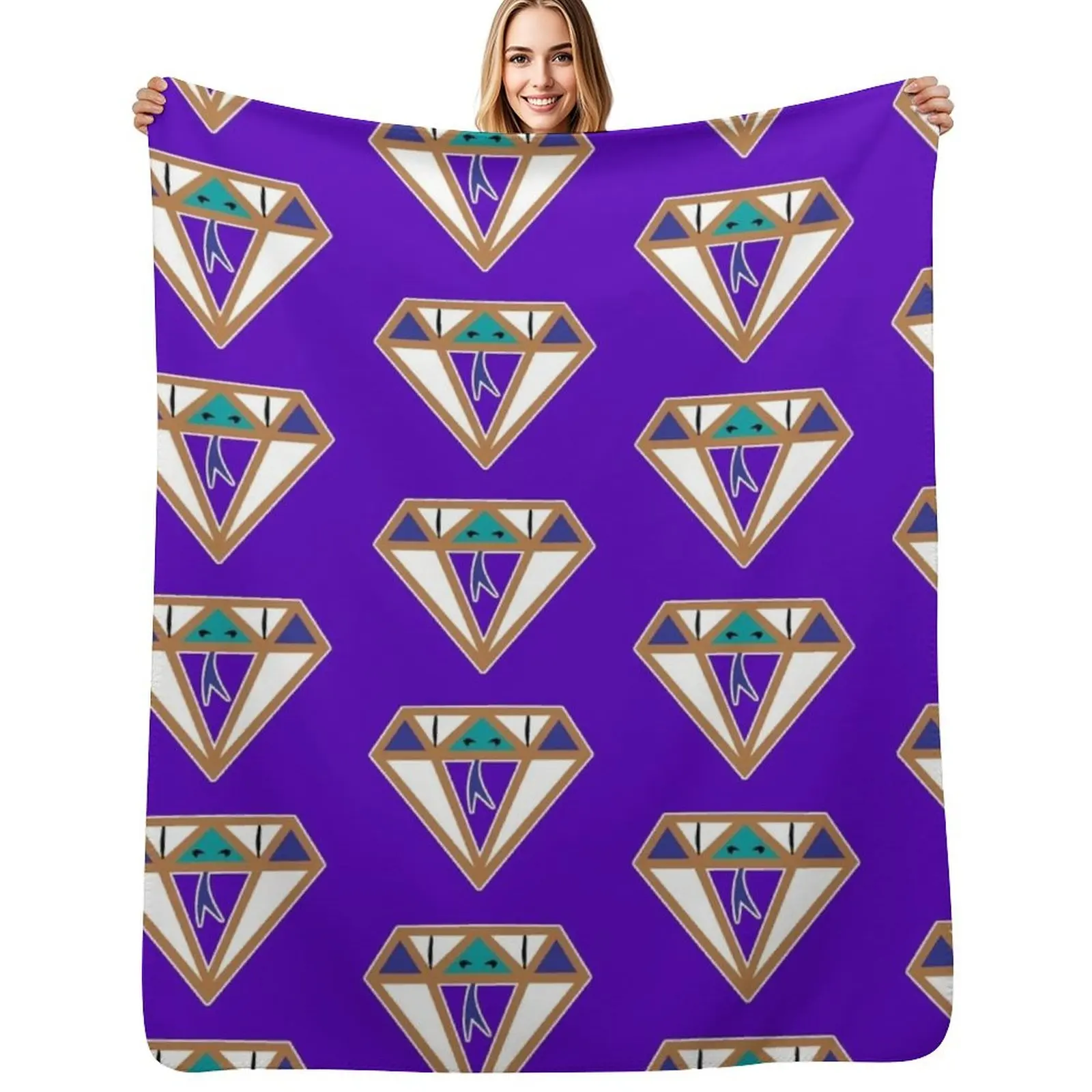 Diamond Head Throwback Colors Throw Blanket Soft Plush Blanket as Housewarming Gift
