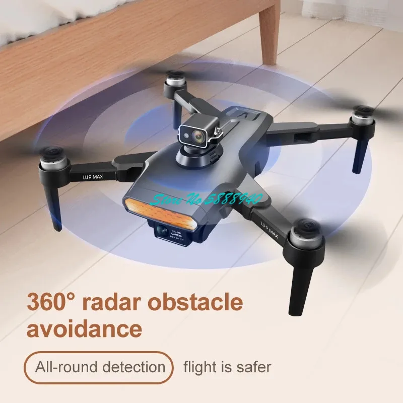 GPS Retuen Brushless 360°Smarts Obstacle Avoidance WIFI Real Time RC Drone  8K Dual Camera EIS Anti-Shake FPV RC Quadcopter Toy