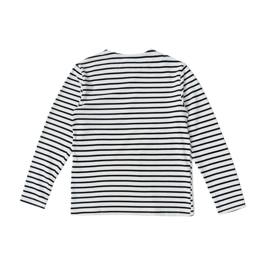 Endeavour&Bloom Breton Stripe Pocket T-Shirt Men Long Sleeve Sailor\'s Tee Shirt