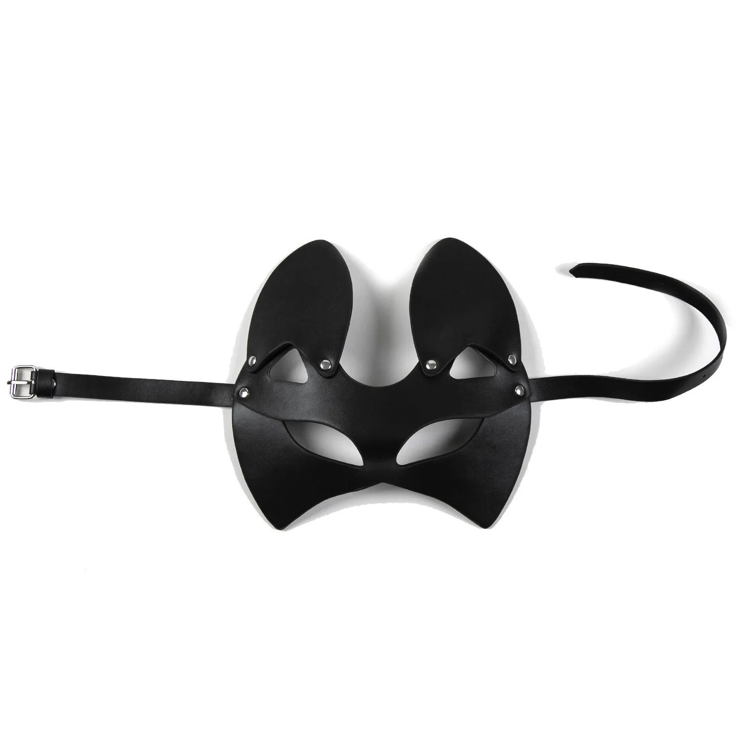 Mode lederen masker vrouwen mannen sexy bondage half gezicht fancy maskers gothic fetish cosplay games sex masker bdsm kleding accessoire