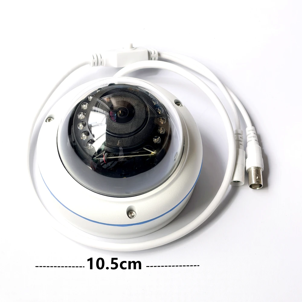 كاميرا 5MP AHD قبة داخلية 2.8 مللي متر أو 1.7 مللي متر عدسة IR للرؤية الليلية 1080P كاميرا مراقبة تناظرية مع قائمة OSD على كابل