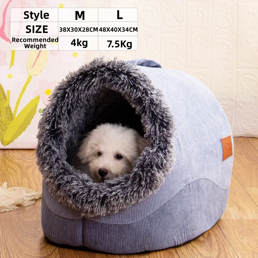 New Deep Sleep Comfort in Winter Cat Bed Iittle Mat Basket Small Dog House Products Pets Tent Cozy Cave Nest Indoor/ pet bed