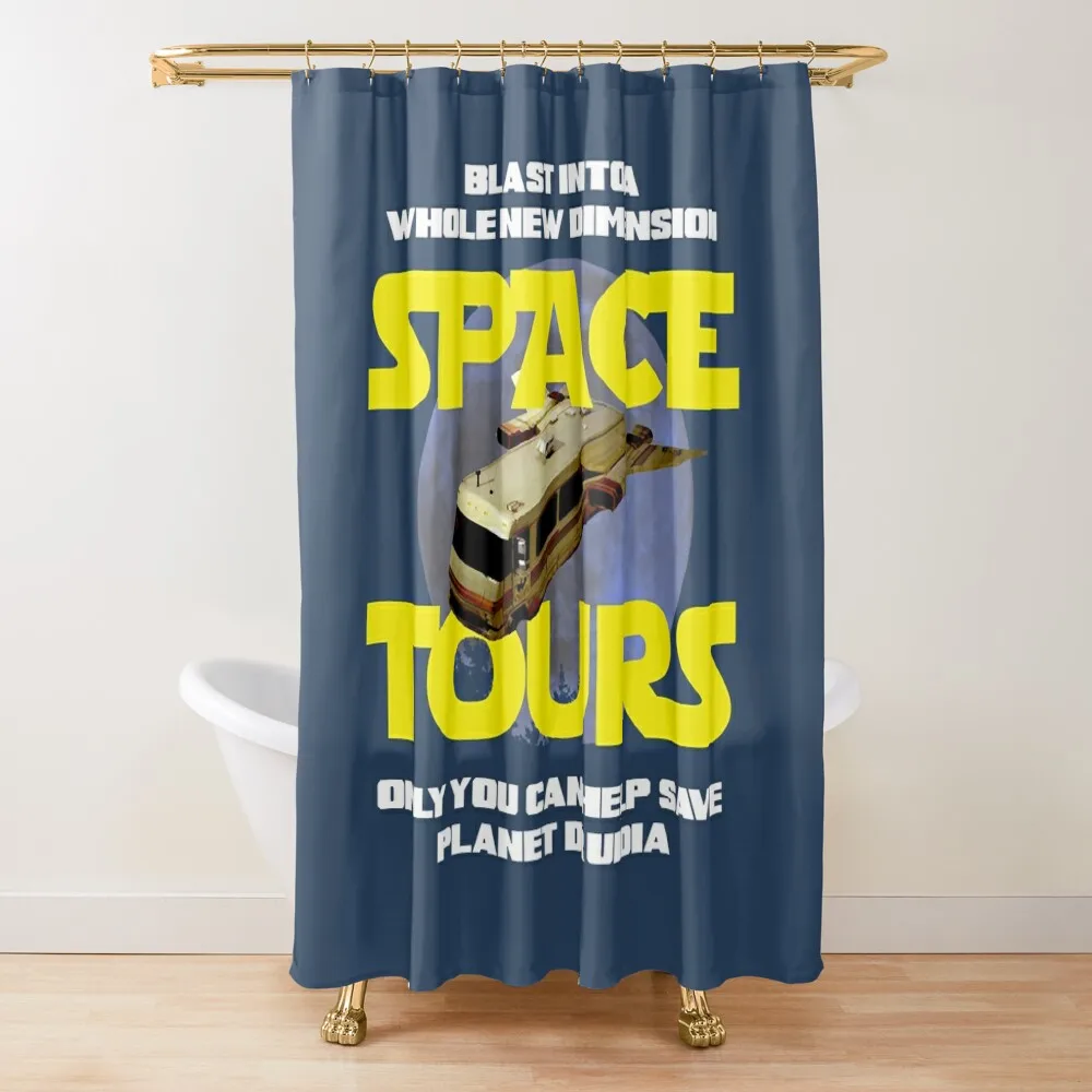 

Space Tours Shower Curtain For Bathrooms Bathroom Showers Anime Shower Washable Waterproof Fabric Shower Curtain