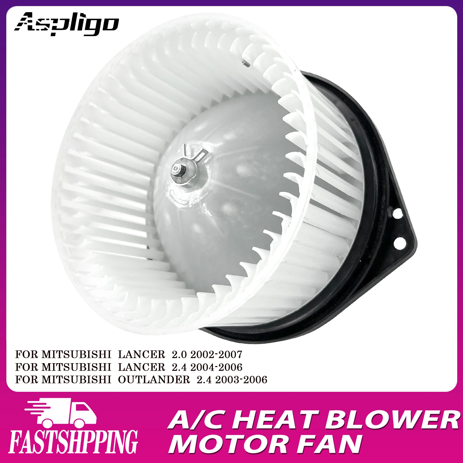 

Aspligo New Air Conditioning AC Heater Blower Motor Fan For Mitsubishi Lancer 2.0 2.4/For Mitsubishi Outlander 2.4 2003-2006