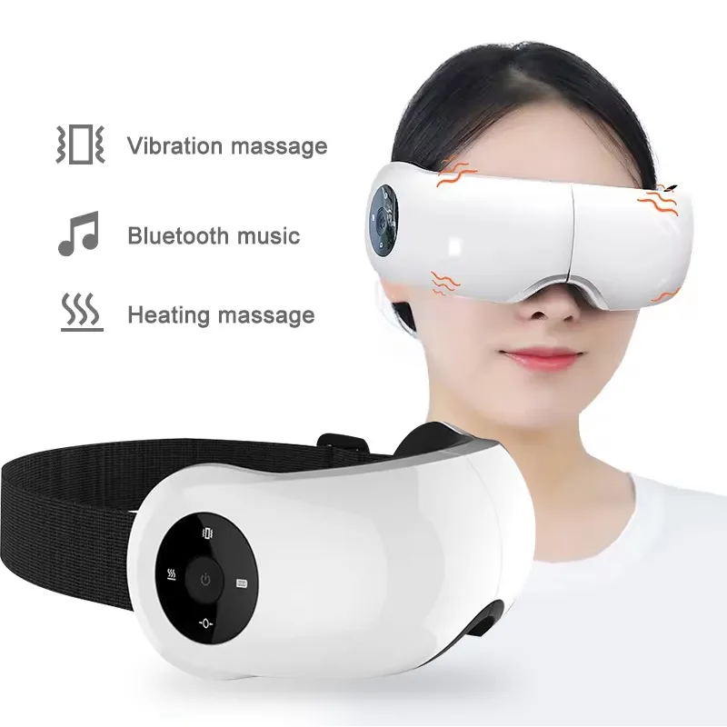 Visual Music Smart 4D Vibration Instrument Therapy Electric Intelligent Eye Massager With Heat Compression Apparatus