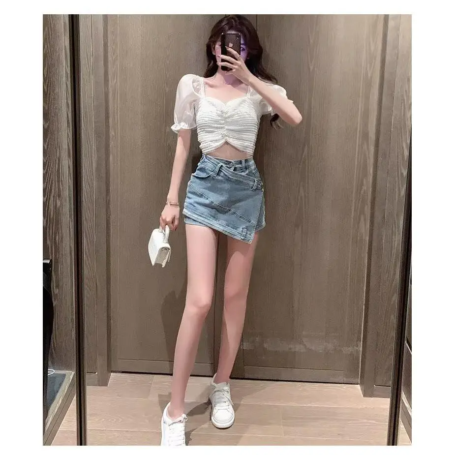 

Сексуальные джинсовые шорты для женщин: тонкие, с высокой талией, А-силуэт, прямые, ультракороткие, повседневные, с наполнителем