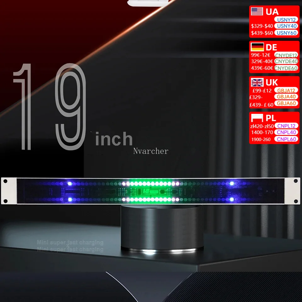 Nvarcher 120 LED Level Indicator Stereo Sound Control Audio USB Music Spectrum Electronic VU Meter   Rhythm Volume