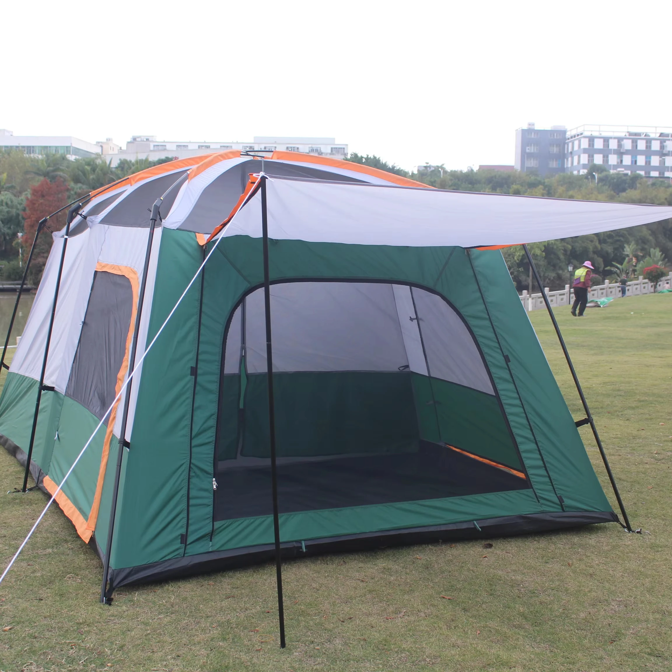Outdoor Camping 3-4 Person Folding Automatic Field Tent House Waterproof Stretch Small Tent