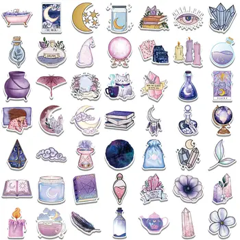 10/30/50/100 ks gotických magických lektvarů, měsíčních samolepek, fialové estetické samolepky, deník, scrapbooking, kufr, notebook, halloween obtisky 12 nejlepší prodej Samolepka na nehty s motivem Harryho Pottera - №11